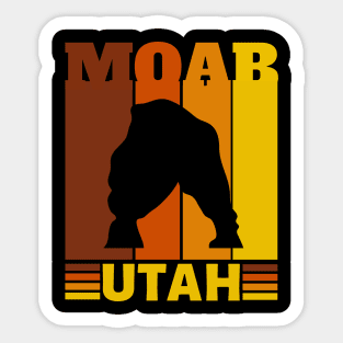 Retro Moab Utah Sticker